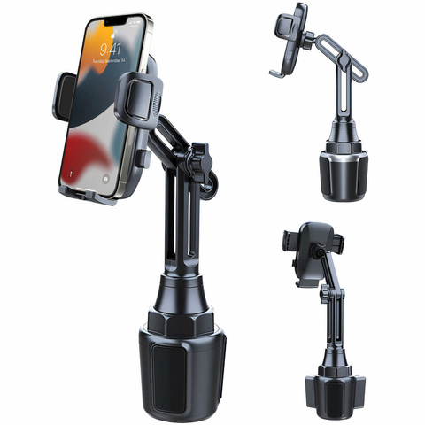 KFZ-Becherhalter für das Auto, universell für das Telefon anstelle der Tasse, Schwarz