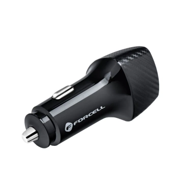 Ładowarka samochodowa Forcell Carbon 20W USB-C + kabel Lightning