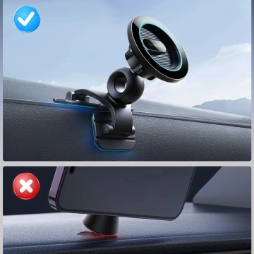 Joyroom JR-ZS366 magnetyczny uchwyt na deskę rozdzielczą z 360° obrotem – czarny
