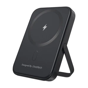 Powerbank Magnetyczny Choetech Black 5000mAh 20W PD + Podstawka Czarny