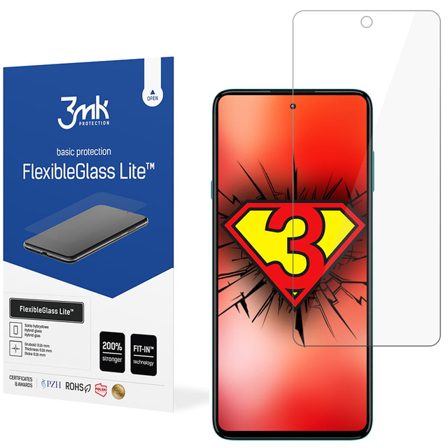 Unzerbrechliches 3mk Flexible Glass Lite Hybridglas für Motorola Edge 20 Lite