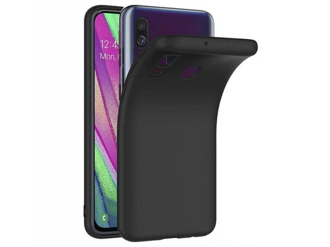 Alogy Slim Case Silikonhülle für Samsung Galaxy A40 schwarz