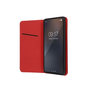 Kabura Smart Pro Book do Samsung S25 Edge Skórzana Bordowa