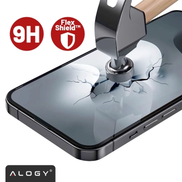 Hybridglas für Realme 11 Pro 5G / Pro Plus Displayschutzfolie Alogy Flexi Glass 9H Hüllenfreundlicher flacher Displayschutz