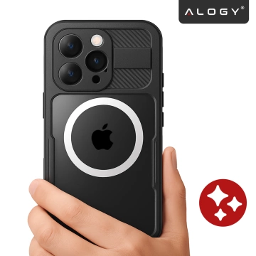 Etui Wodoodporne Alogy HydroArmor™ IP68 Case z przezroczystym tyłem Pancerna obudowa 360 do MagSafe do Apple iPhone 16 Pro Max