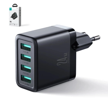 Joyroom JR-TCN03 Ładowarka sieciowa 4×USB-A 24 W 4,8 A – czarna