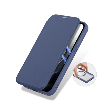 Etui ochronne Dux Ducis Skin X Pro z MagSafe na iPhone 16e – niebieskie