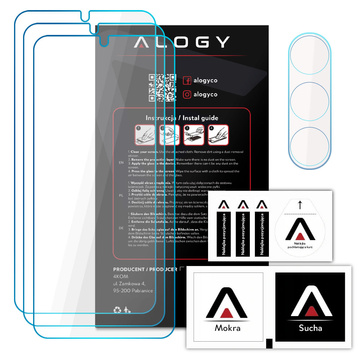 Alogy Glass Pack 3x Panzerglas Displayschutzfolie 9h Linsenglas für Samsung Galaxy S23 Plus Glas Set
