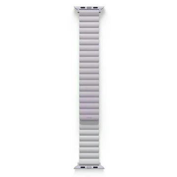 Pasek UNIQ Revix do Apple Watch Series 4/5/6/7/8/SE/SE2/Ultra 42/44/45mm Reversible Magnetic lila-biały/lilac-white