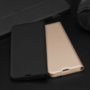 Dux Ducis Skin Pro Holster Flip Cover für iPhone 13 Pro Max gold