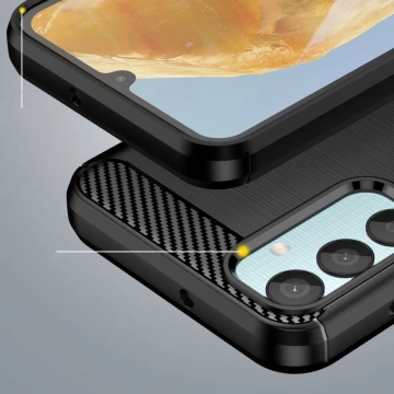 TPUCarbon-Schutzhülle für Samsung Galaxy M15 5G Schwarz