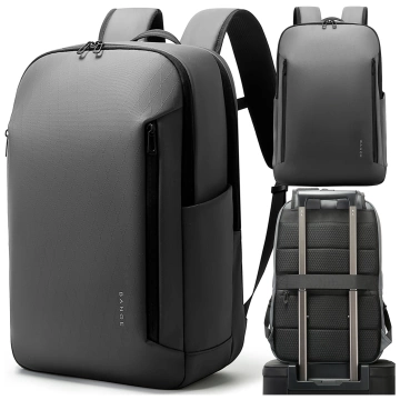 Bange 26L wasserdichter Rucksack für Laptops bis 15,6 Zoll – Geräumig und komfortabel, robust und atmungsaktiv, ideal für Stadt und Reisen, Arbeit und Flugreisen, Unisex – Grau