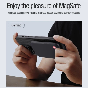 Nillkin Super Frosted Shield Pro Magnetische Hülle für iPhone 15 Pro – Schwarz