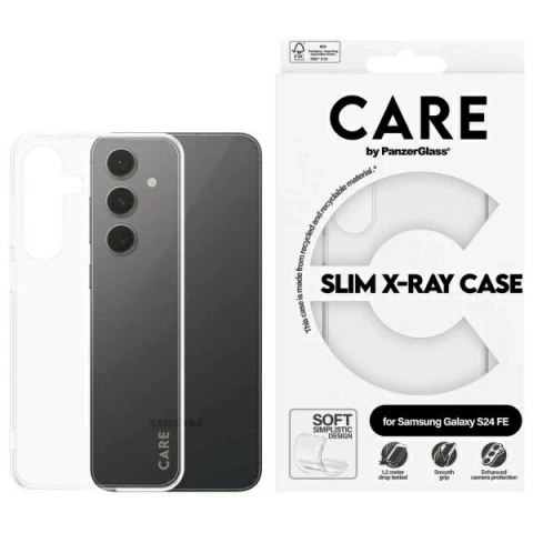 Etui do Samsung Galaxy S24 FE CARE by PanzerGlass Slim X-Ray Case Przezroczysty