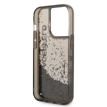 Etui Karl Lagerfeld KLHCP14LLCKVK für iPhone 14 Pro 6,1" Hardcase Liquid Glitter Elong