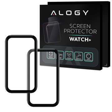 2x flexibles 3D-Alogie-Glas für Xiaomi Redmi Smart Band Pro Black
