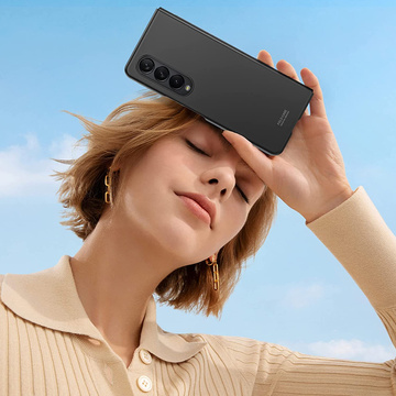 Metalowa osłonka aparatu Alogy Lens Protector PRO+ na obiektyw do Samsung Galaxy Z Fold 3 czarna