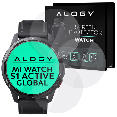 3x gehärtetes Glas für den Alogy-Bildschirm für Xiaomi Mi Watch S1 Active Global