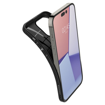 Etui obudowa plecki Spigen Liquid Air do Apple iPhone 14 Pro Matte Black + Szkło