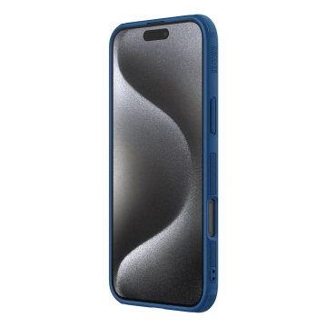 Etui do iPhone 16 Pro Nillkin Magnetic Frosted Shield Niebieskie