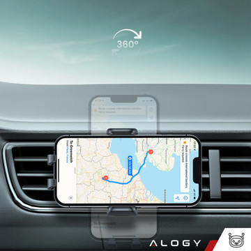 Autotelefonhalter, Fenster, Kühlergrill, Cockpit, Armaturenbrett, Auto, Auto, für 7-Zoll-Telefon Alogy 3in1 Schwarz