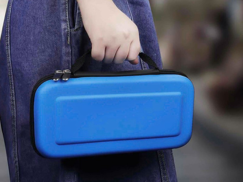 Beuteltasche Alogy Cover für Nintendo Switch-Konsole Blue 02 Glass