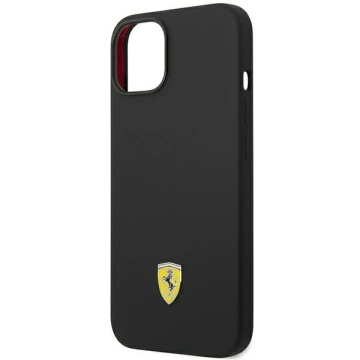 Eti na telefon Ferrari FEHCP14MSIBBK do Apple iPhone 14 Plus 6,7" czarny/black hardcase Silicone Metal Logo