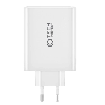 Tech-Protect NC100W-Gan 4-Port-Netzwerkladegerät PD100W/QC3.0 weiß