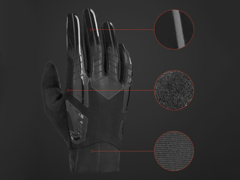 Fahrradhandschuhe XL RockBros Fahrradhandschuhe S208-XL Schwarz