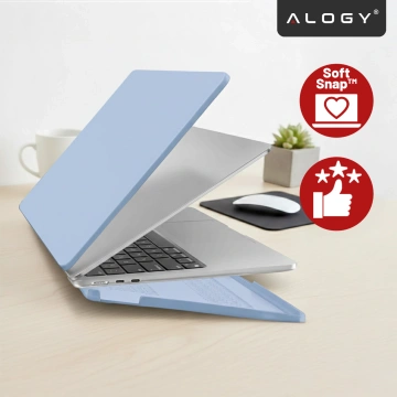 Etui do Apple Macbook Air 13.6 2022-2025 (M2/M3/M4) – elastyczna, matowa obudowa ochronna, lekka i odporna – Alogy AirGuard™ Lawendowy