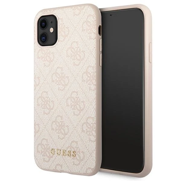 Etui Guess GUHCN61G4GFPI do iPhone 11 6,1" hard case 4G Metal Gold Logo