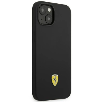 Eti na telefon Ferrari FEHCP14MSIBBK do Apple iPhone 14 Plus 6,7" czarny/black hardcase Silicone Metal Logo