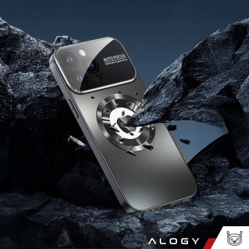 Apple iPhone 16 Pro Max Hülle Alogy MagSafe LuxeShield™ Hülle mit Linsenschutz für MagSafe Graphitschwarz