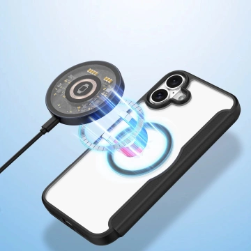 iPhone 16 Dux Ducis Skin X Pro MagSafe Flip Case Schwarz