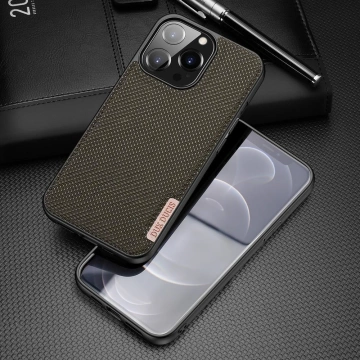Dux Ducis Fino Schutzhülle mit Nylonmaterial bezogen iPhone 13 Pro grün