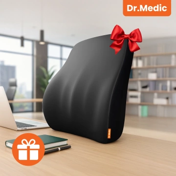 DR.MEDIC LumbarGuard™ Auto-Rückenkissen Ergonomisches Lendenkissen für Autositze für Fahrer und Beifahrer