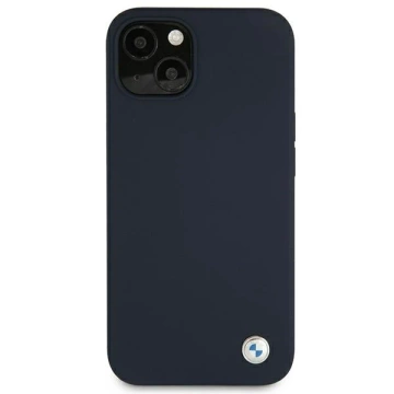 BMW BMHCP13SSILNA Handyhülle für Apple iPhone 13 Mini 5.4" Navy/Navy Hardcase Silikon Signatur