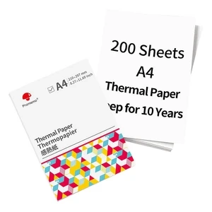 Phomemo Thermopapier A4 210x297mm 200 Stück weiß