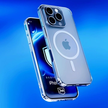 Etui do Apple iPhone 16 Pro do MagSafe 3mk MagCase wzmocniona obudowa pancerne plecki przezroczyste