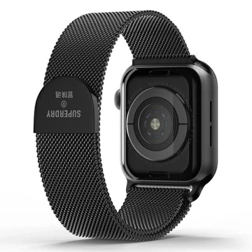 Pasek do smartwatcha SuperDry Watchband Apple Watch 38/40/41 mm Chainmail czarny/black 41681