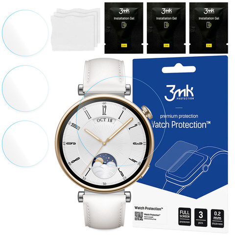 3x Hybridglas für Huawei Watch GT 4 41mm 3mk Watch Protection Display [3 Stk.]