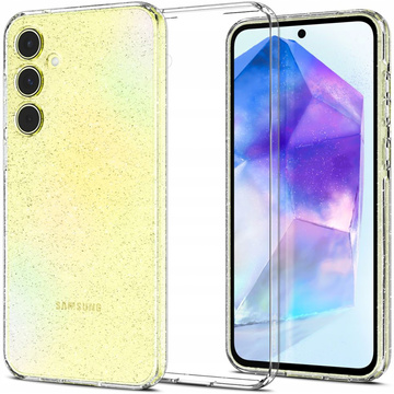 Etui do Samsung Galaxy A55 5G Spigen Liquid Crystal Glitter Case obudowa plecki Brokat przezroczyste + Szkło