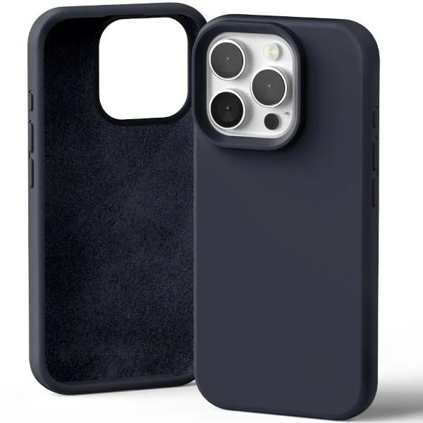 Etui Mercury Silicone do iPhone 16 Pro 6,3" Granatowy