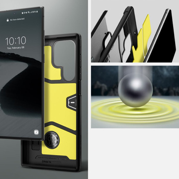 Spigen Tough Armor Hülle für Samsung Galaxy S22 Ultra Black