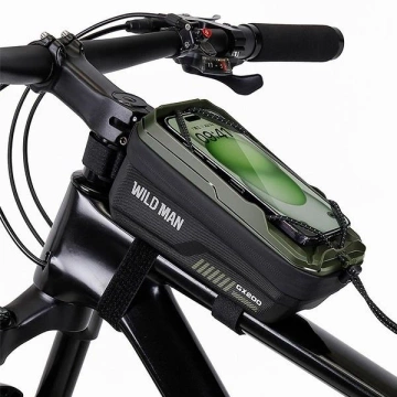 WILDMAN GX200 2L Fahrradrahmentasche Grün Handyhalterung
