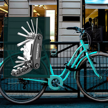 Uniwersalny zestaw narzędzi wielofunkcyjnych rowerowych RockBros GJ1601 klucze do roweru Multitool