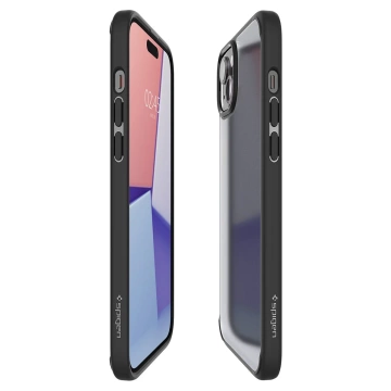 Etui Spigen Ultra Hybrid, frost black für das iPhone 15 Plus