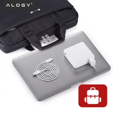 Ładowarka zasilacz do Apple MacBook – szybkie ładowanie Power Delivery PD 61W, kabel USB-C do USB-C 2 m, uniwersalna i bezpieczna – Alogy PowerLink™ Biały