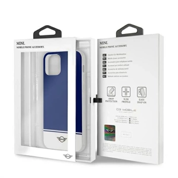 Etui na telefon Stripe Collection hardcase do iPhone 12/12 Pro granatowy/navy