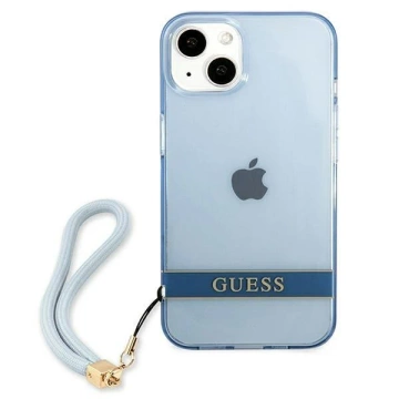 Etui Guess GUHCP13MHTSGSB für Apple iPhone 13 6,1" niebieski/blue Hardcase Translucent Stap